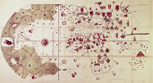 Mapa Starého a Nového světa, cca 1500